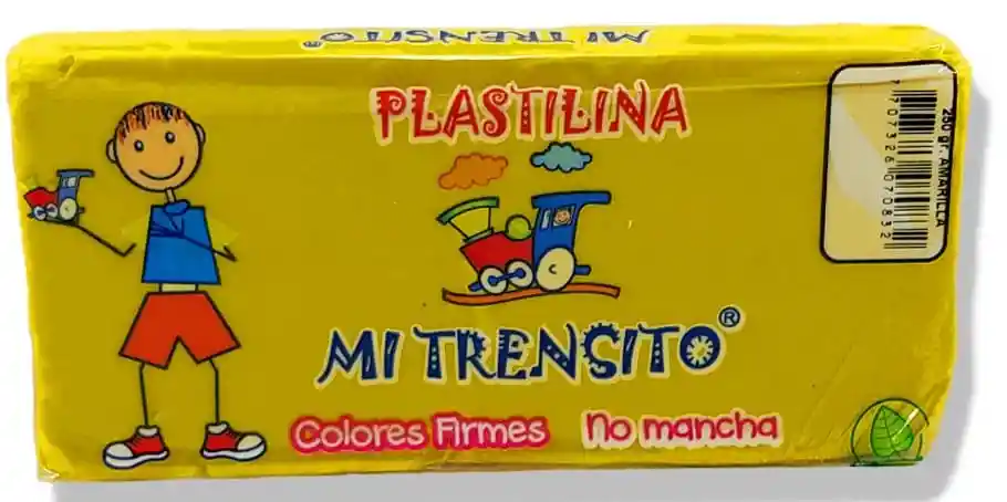 Plastilina Amarilla En Barra 250gr - Mi Trensito