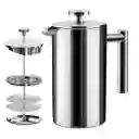 Cafetera Prensa Francesa En Acero Inoxidable 1000 Ml