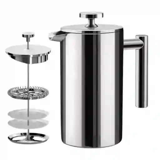 Cafetera Prensa Francesa En Acero Inoxidable 1000 Ml