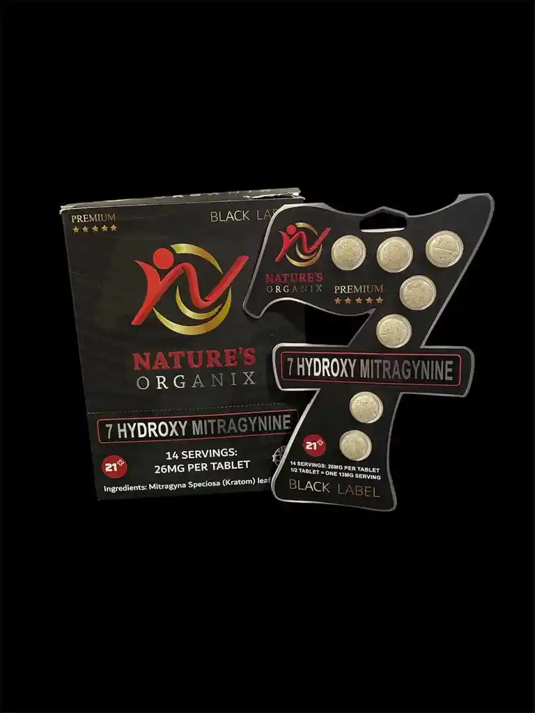 Extracto De Kratom Natures Organix 7-hydroxymitragynine Tablets-182mg