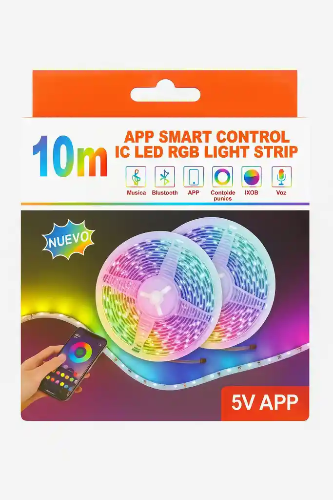 Cinta Led 10 Metros Con App
