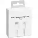 2 Und Cable Iphone Usb C A Lightning De 1 Metro + Cable 2 Metro Calidad 1.1 Iphone