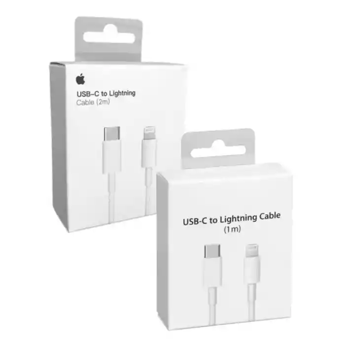 2 Und Cable Iphone Usb C A Lightning De 1 Metro + Cable 2 Metro Calidad 1.1 Iphone
