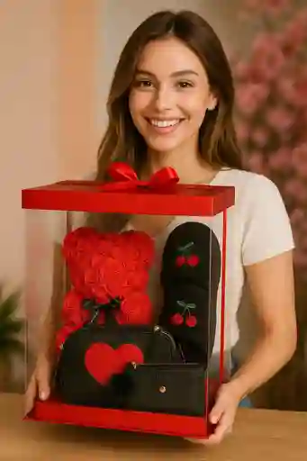 Ancheta Pantuflas, Bolso, Oso Rosas