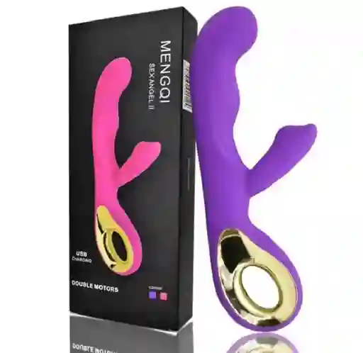 Vibrador Angel Clitoris Doble Estimulador Puto G Y Clítoris 10 Modos De Vibración Recargable Vagina Consolador Usb