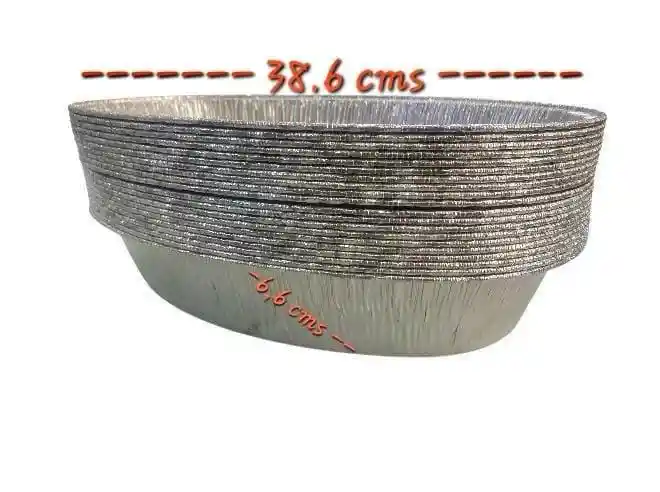 Molde Aluminio Ovalado 4000 Ml