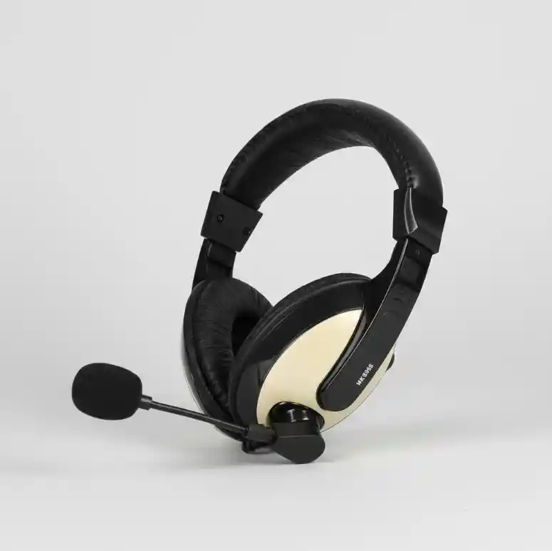 Diadema Modelo Mk-2688 Por Entrada Plug 3.5 Con Micrófono