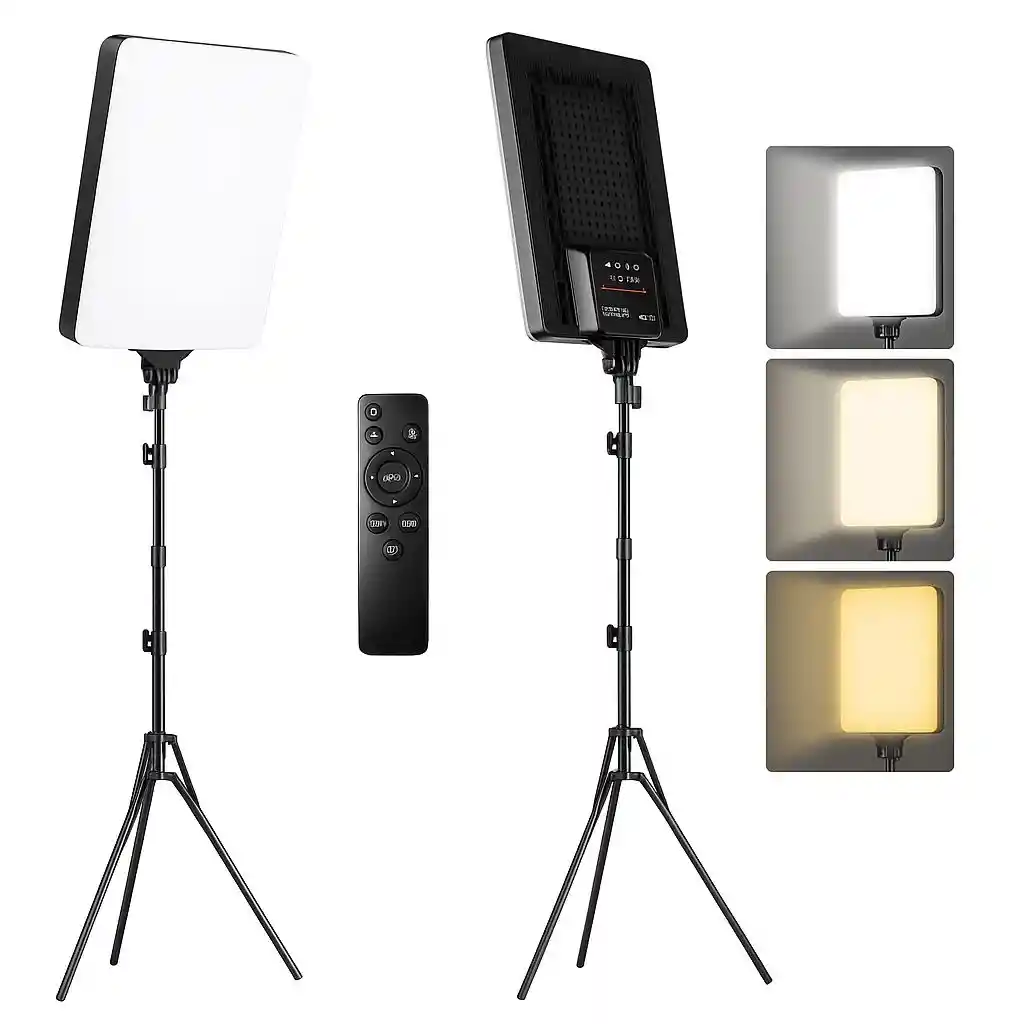 Panel Luz Led Profesional 40cm Con Tripode Y Control Rl-19