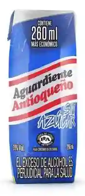 Aguardiente Antioqueño Sin Azúcar Azul Tetra 260ml