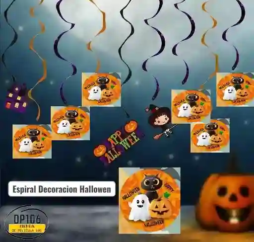 Espiral Decoracion Halloween Colgante