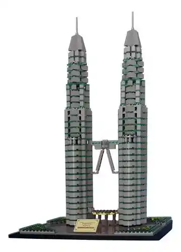 Bloques Construcción X 1875 Piezas Torres Petronas Arquitectura! Juego Juguete De Construcción