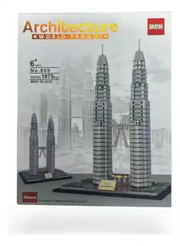 Bloques Construcción X 1875 Piezas Torres Petronas Arquitectura! Juego Juguete De Construcción