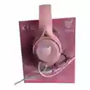Diadema Audifonos Gamer Onikuma X16 Rosada Con Luces Rgb