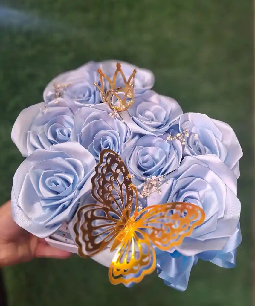 Caja Corazón Rosas Eternas