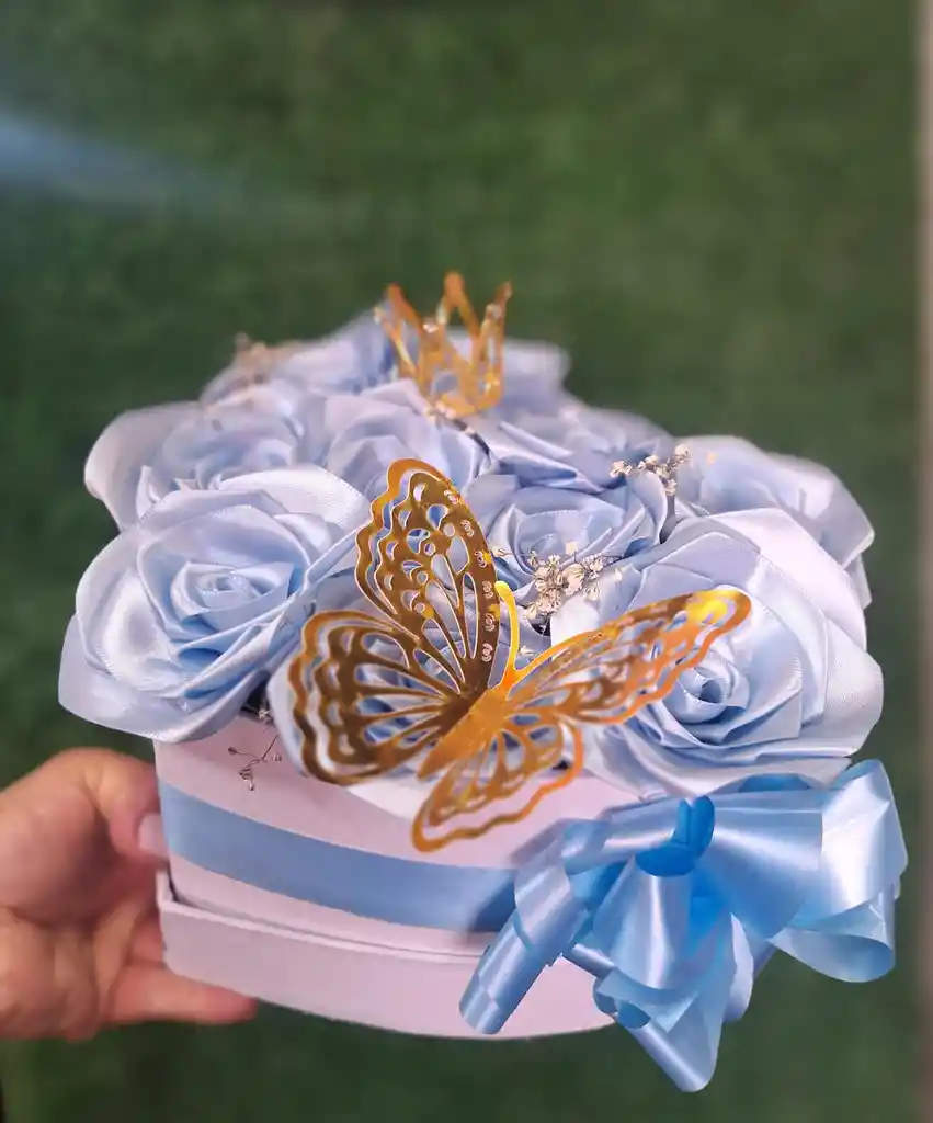 Caja Corazón Rosas Eternas