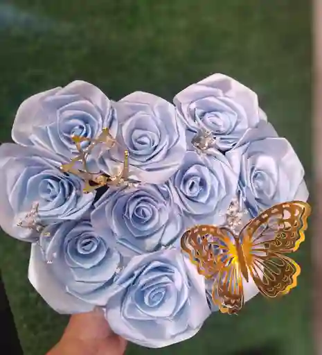 Caja Corazón Rosas Eternas