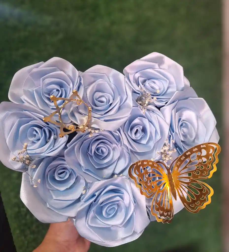 Caja Corazón Rosas Eternas