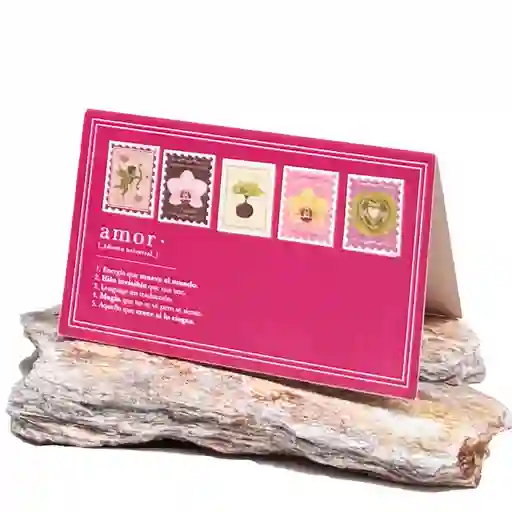 Tarjeta De Regalo Cupido Con Semillas