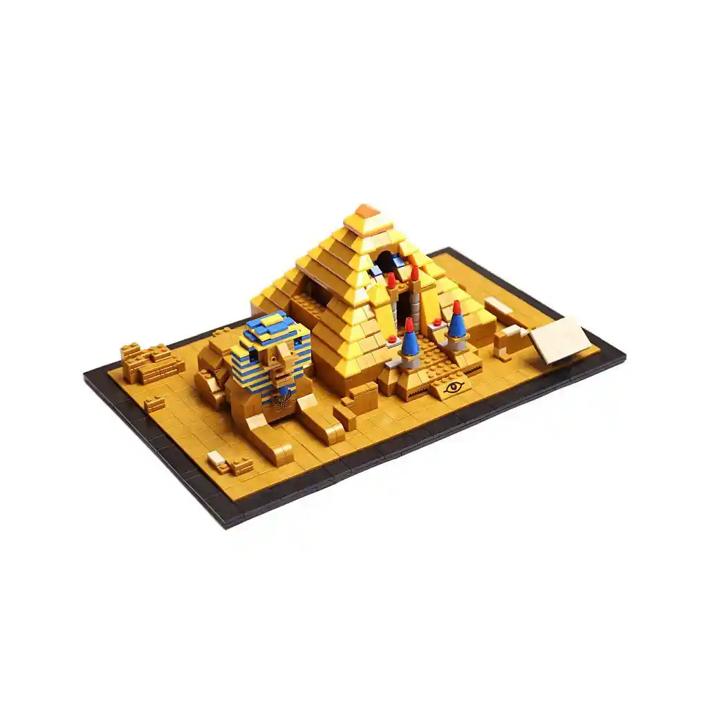 Gran Pirámide De Giza Y Esfinge Egipto - Juego De Construcción (1274 Piezas), Juguete Bloques De Construcción De Arquitectura