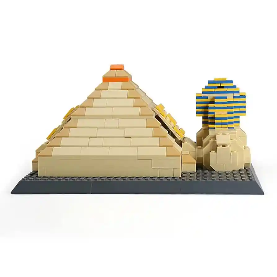 Gran Pirámide De Giza Y Esfinge Egipto - Juego De Construcción (1274 Piezas), Juguete Bloques De Construcción De Arquitectura