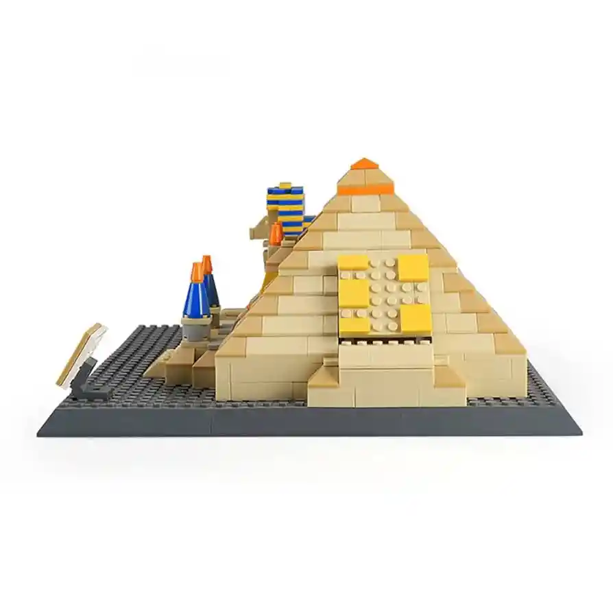 Gran Pirámide De Giza Y Esfinge Egipto - Juego De Construcción (1274 Piezas), Juguete Bloques De Construcción De Arquitectura