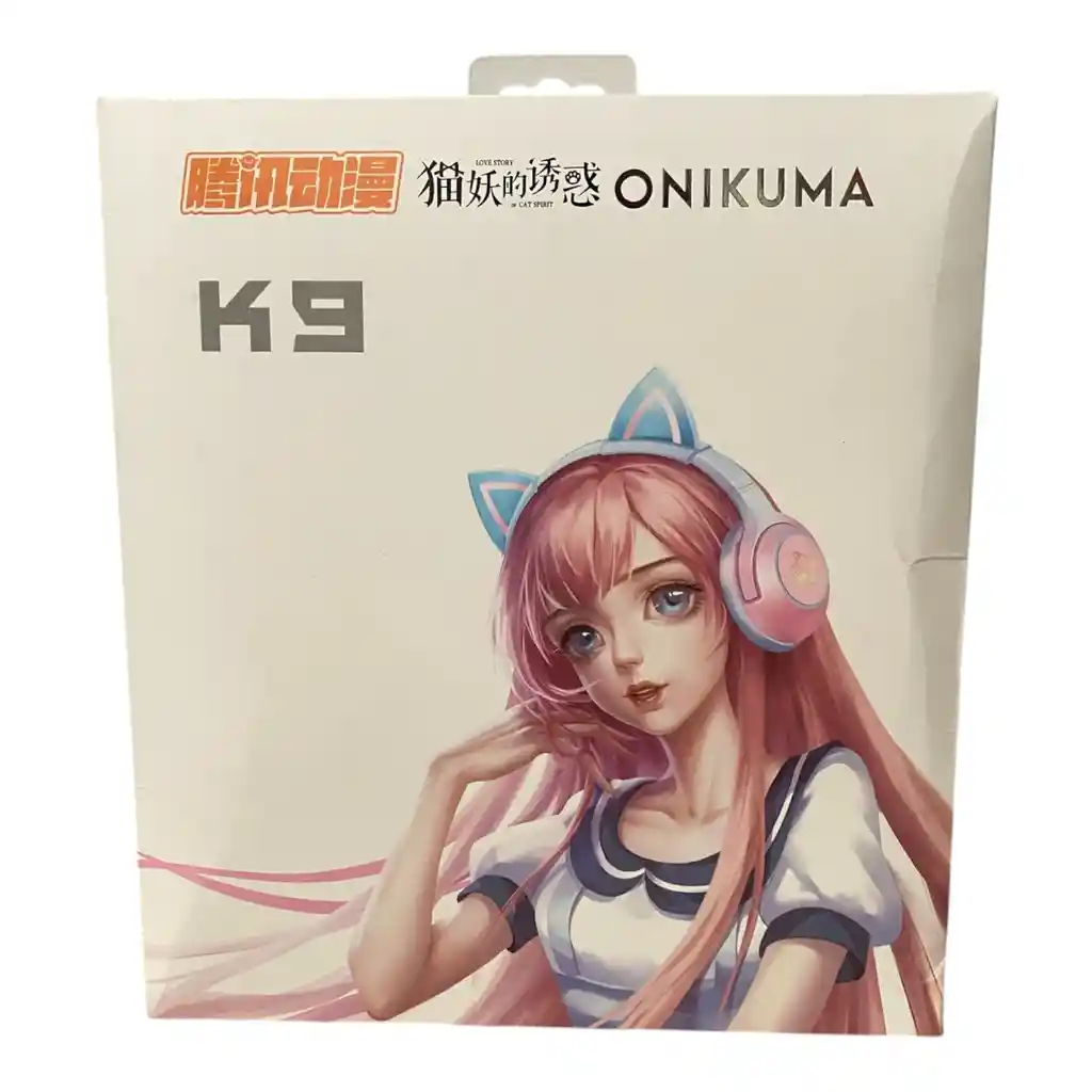 Audifonos Gamer Onikuma K9 Azul Rosa Con Luz Rgb Led