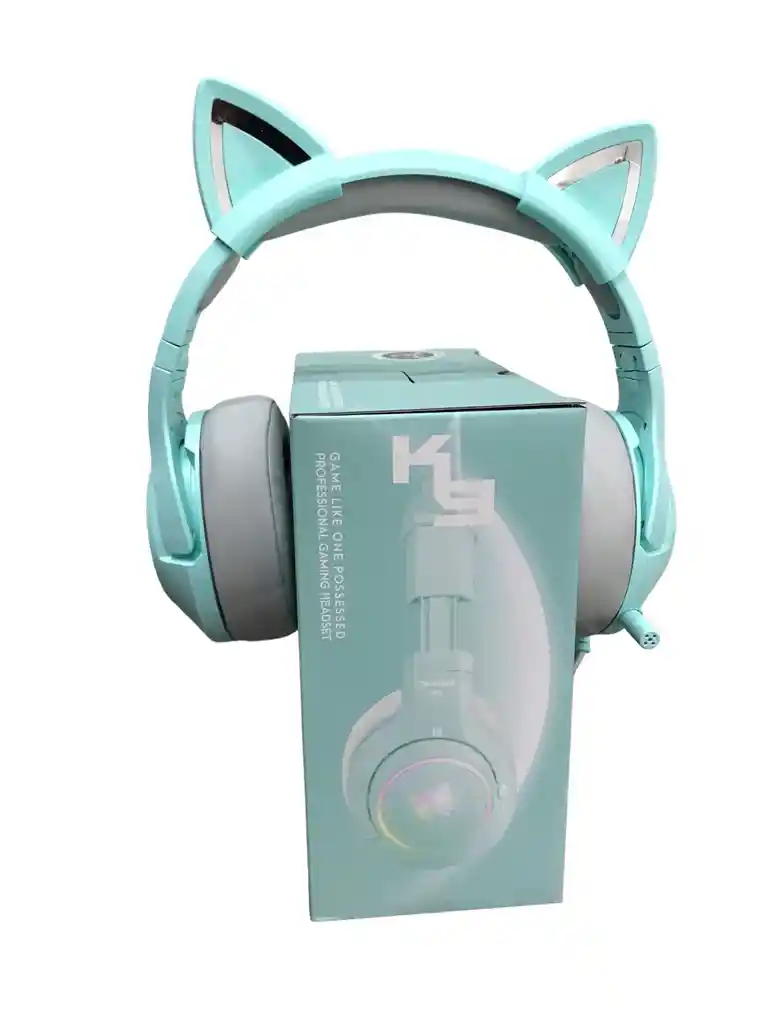 Diadema Gamer K9 Verde Orejas De Gato Onikuma