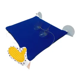 Cama Hamaca Vidrio Mas Guante Azul Claro