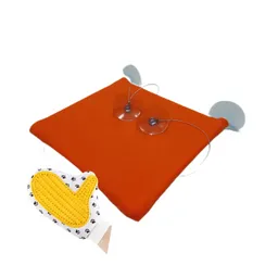 Cama Hamaca Vidrio Mas Guante Naranja