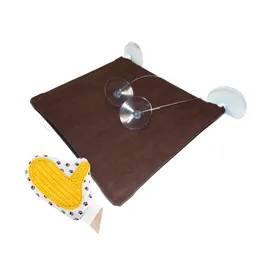 Cama Hamaca Vidrio Mas Guante Marron