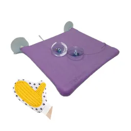 Cama Hamaca Vidrio Mas Guante Morado