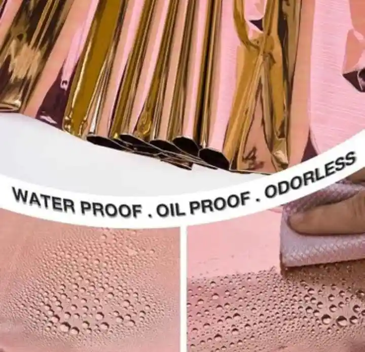 Mantel En Papel Aluminio Oro Rosa Fiestas Y Decoración