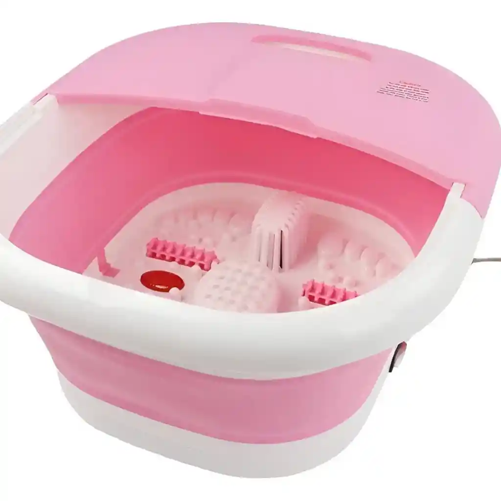 Bañera Para Pies Plegable Con Rodillo Masajeador, Pedicure