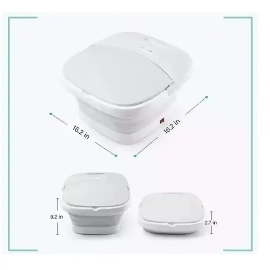 Bañera Para Pies Plegable Con Rodillo Masajeador, Pedicure