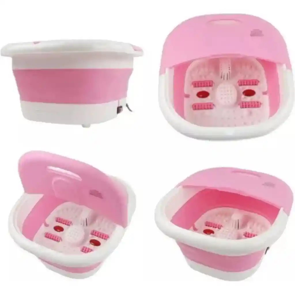 Bañera Para Pies Plegable Con Rodillo Masajeador, Pedicure