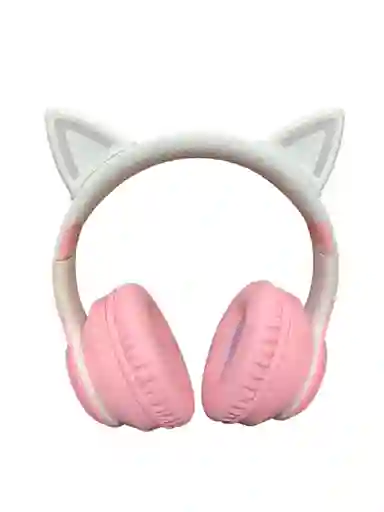 Diadema Bluetooth Orejas De Gato Rosa Con Luces Epik