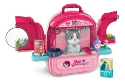 Juguete Maleta 3 En 1 Set Cuidado Mascota Gato Pets Hospital Juguete Maletin Portátil Niños
