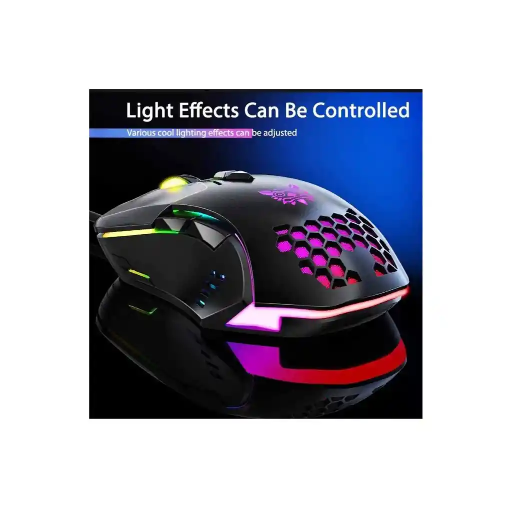 Mouse Alambrico Gamer De Juego Onikuma Cw902 Negro