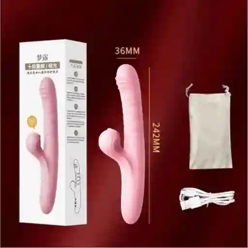 Vibrador Con Estimulación Clitorial Y Succionador