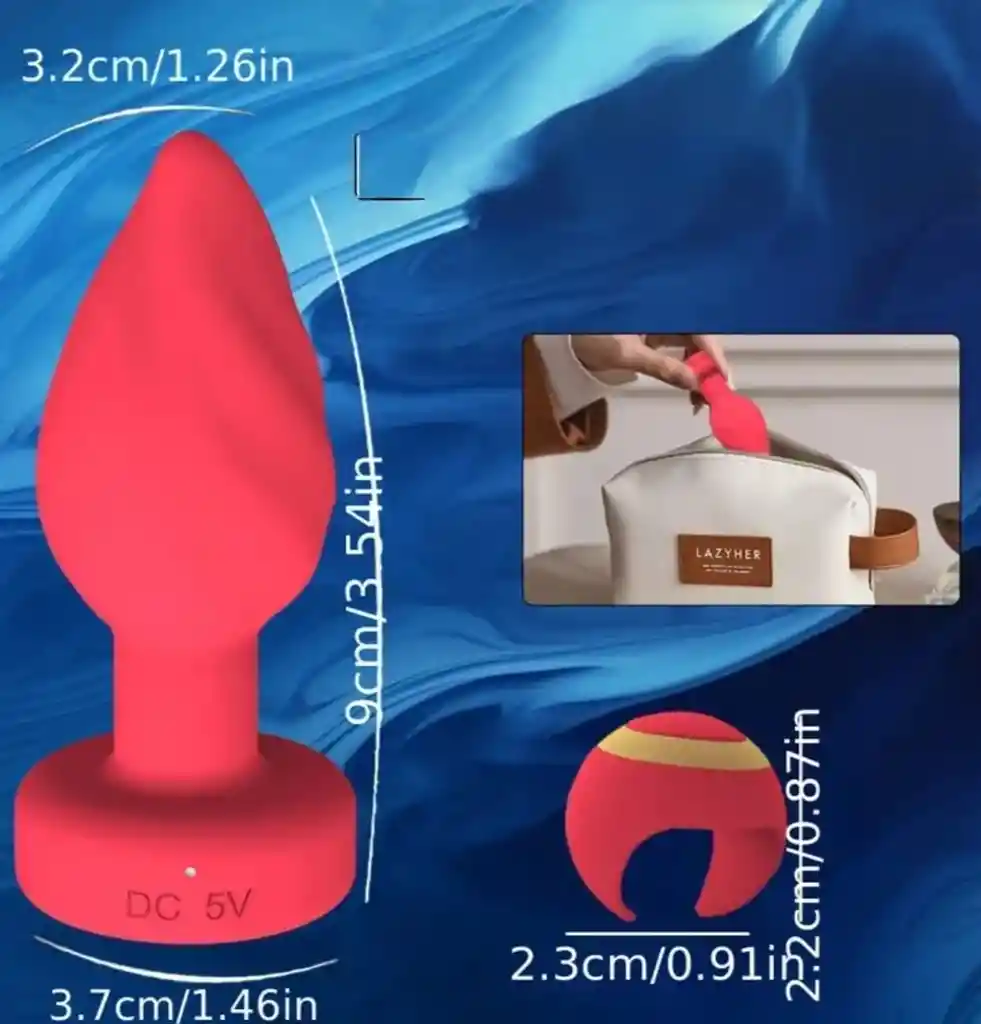 Plug Vibrador Con Luces + Control