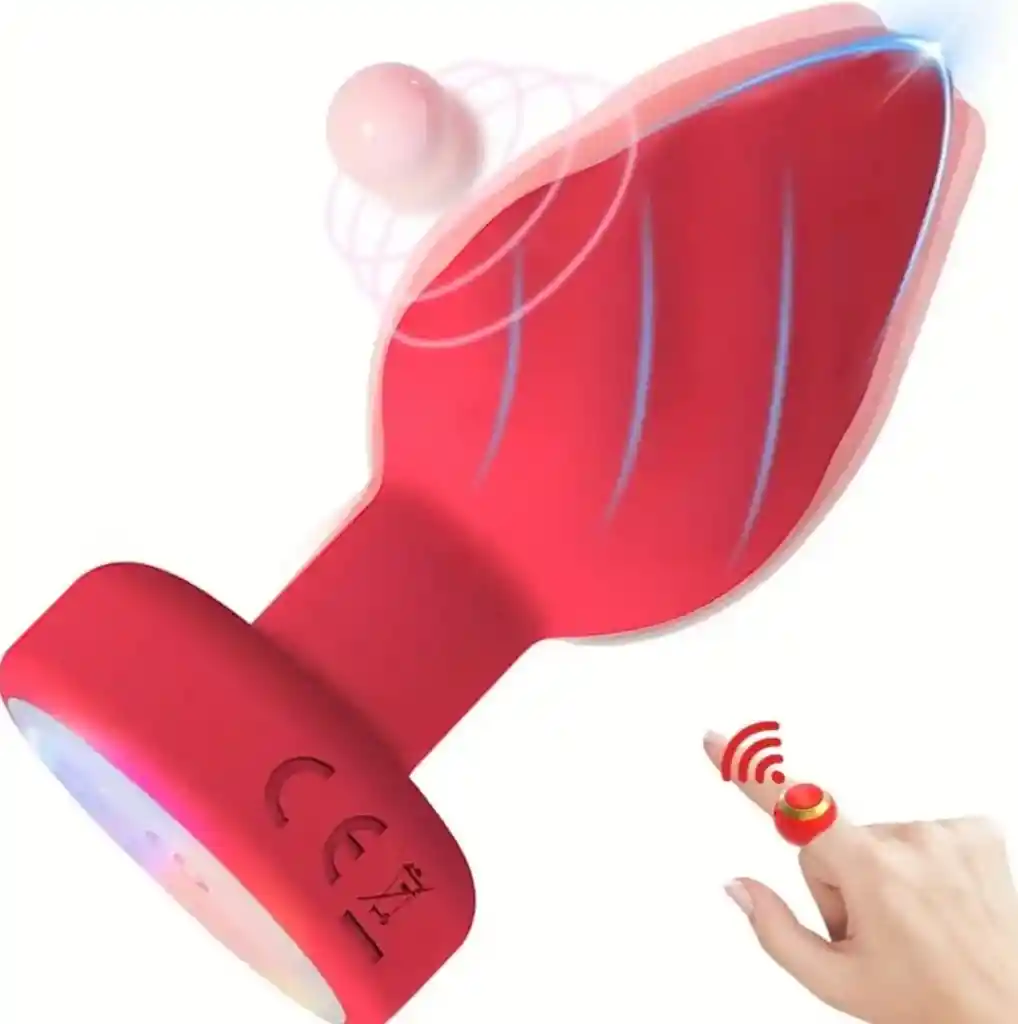 Plug Vibrador Con Luces + Control