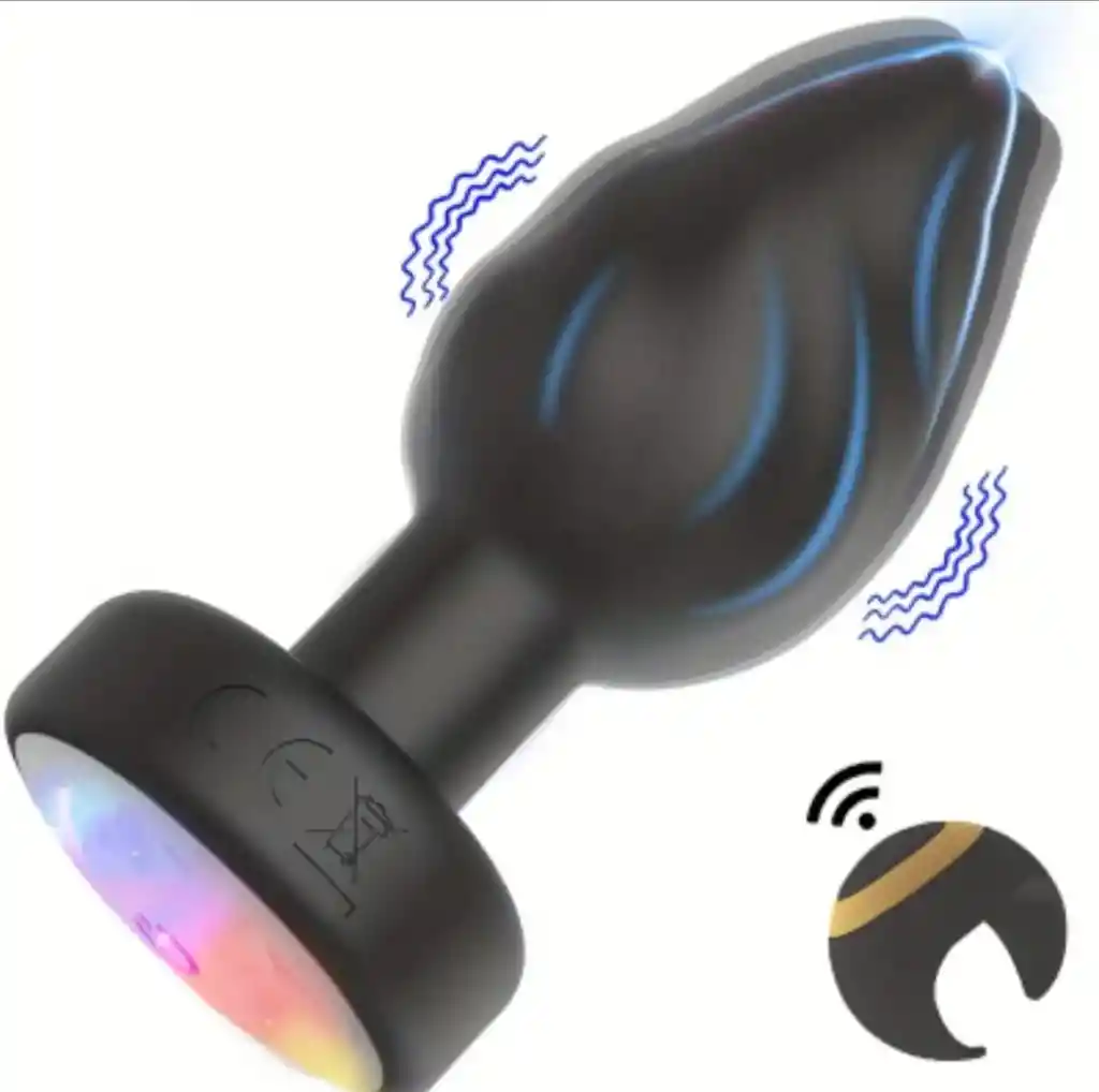 Plug Vibrador Con Luces + Control