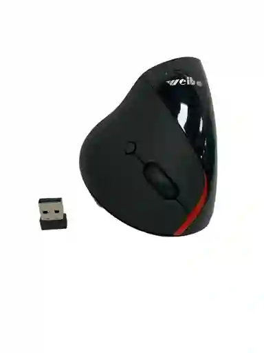Mouse Vertical Inalámbrico Recargable Weibo Wb-881 Negro