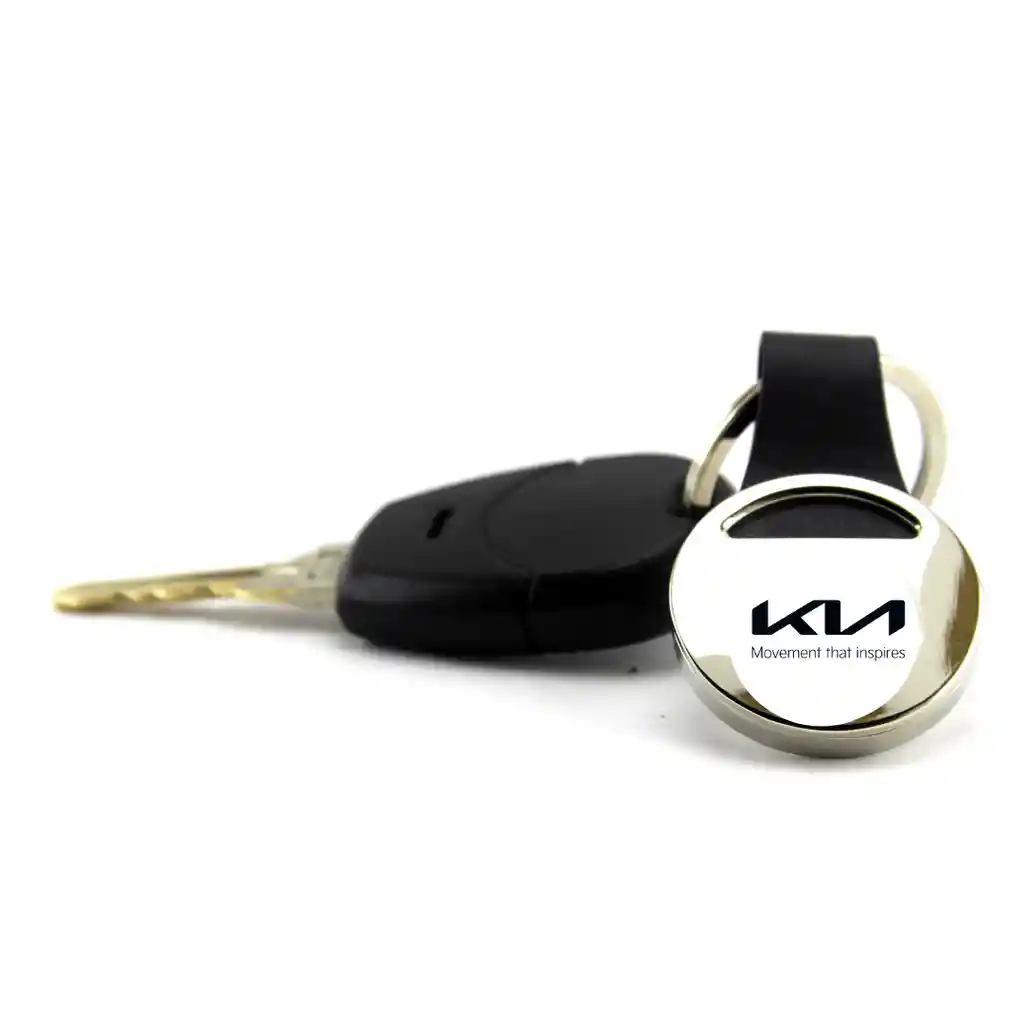 Llavero Kia Negro Carro Metálico, De Lujo