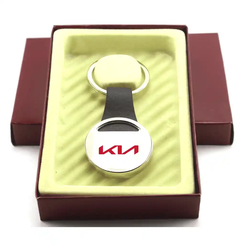 Llavero Kia Roja Carro Metálico, De Lujo
