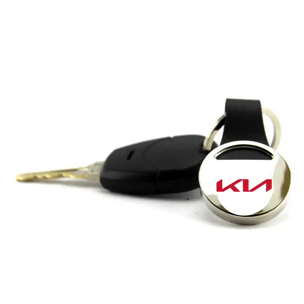 Llavero Kia Roja Carro Metálico, De Lujo