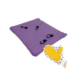 Hamaca Para Gatos Rejas Mas Guante Morado