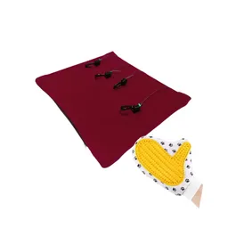Hamaca Para Gatos Rejas Mas Guante Vinotinto