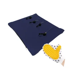 Hamaca Para Gatos Rejas Mas Guante Azul Oscuro