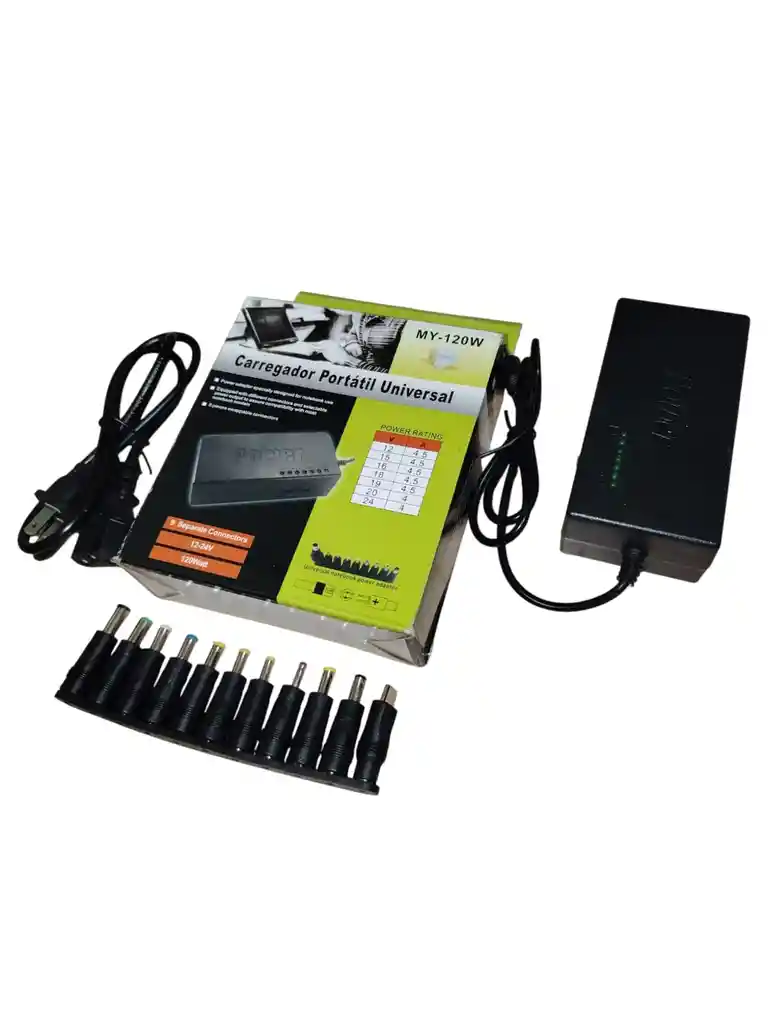 Multicargador De Voltaje Regulable Puntas Intercambiables
